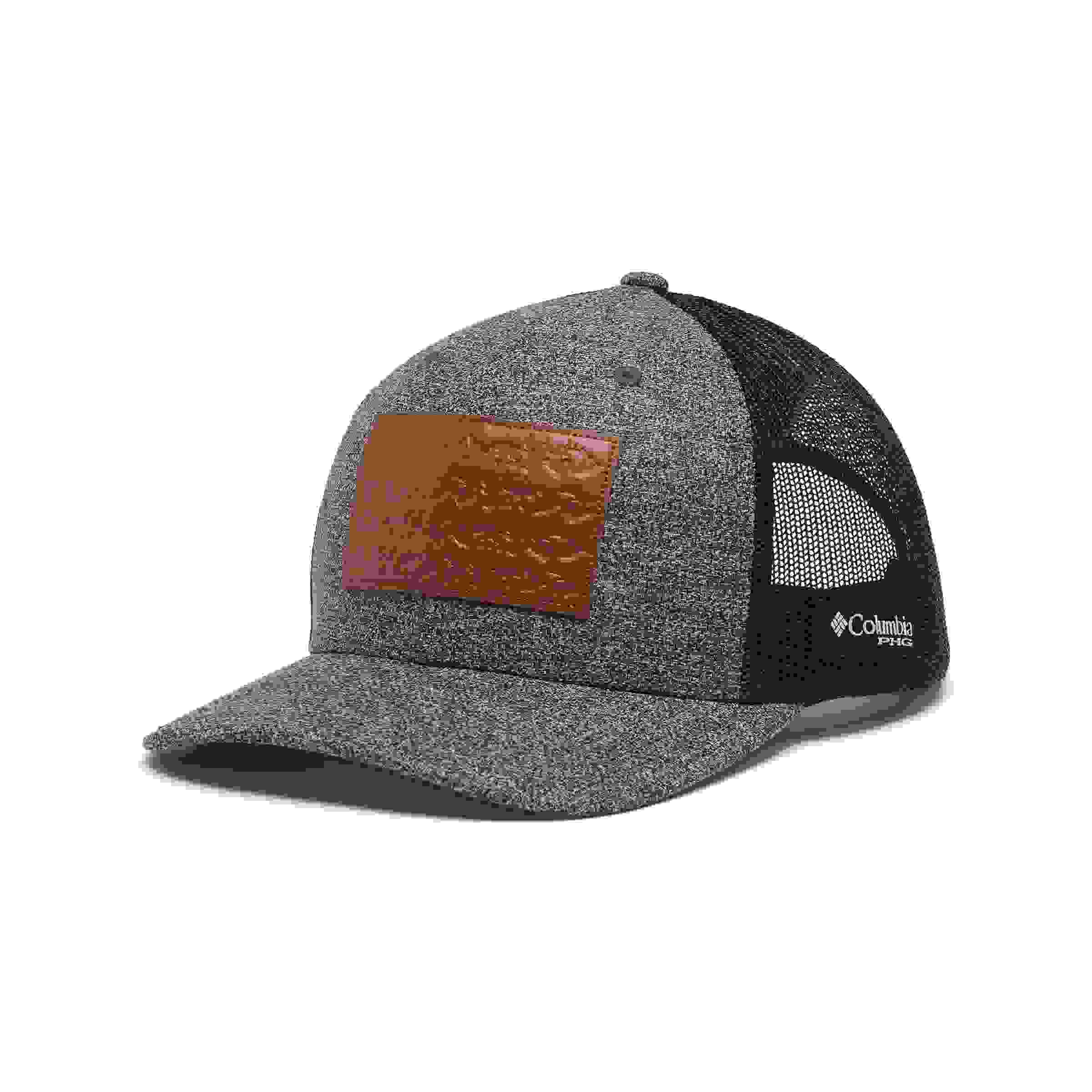 Columbia PHG Leather Flag Grey/Black Mesh Snapback